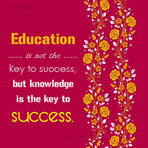 Education is the key to success in life essay