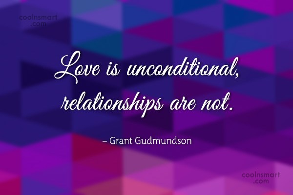 Unconditional relationship in what is love a 3 Uncommon