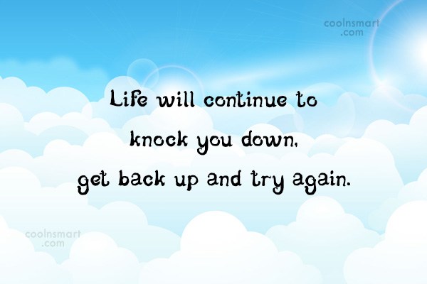 when life knocks u down quotes