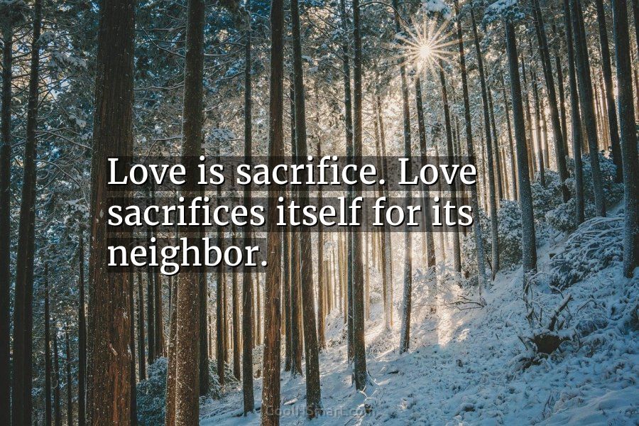sacrifice love essay