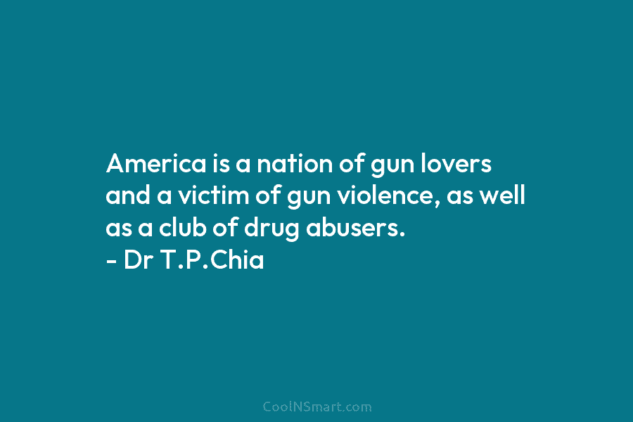 America is a nation of gun lovers and a victim of gun violence, as well...