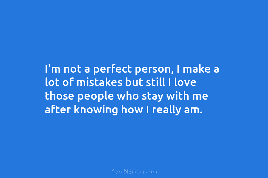 what makes a perfect person