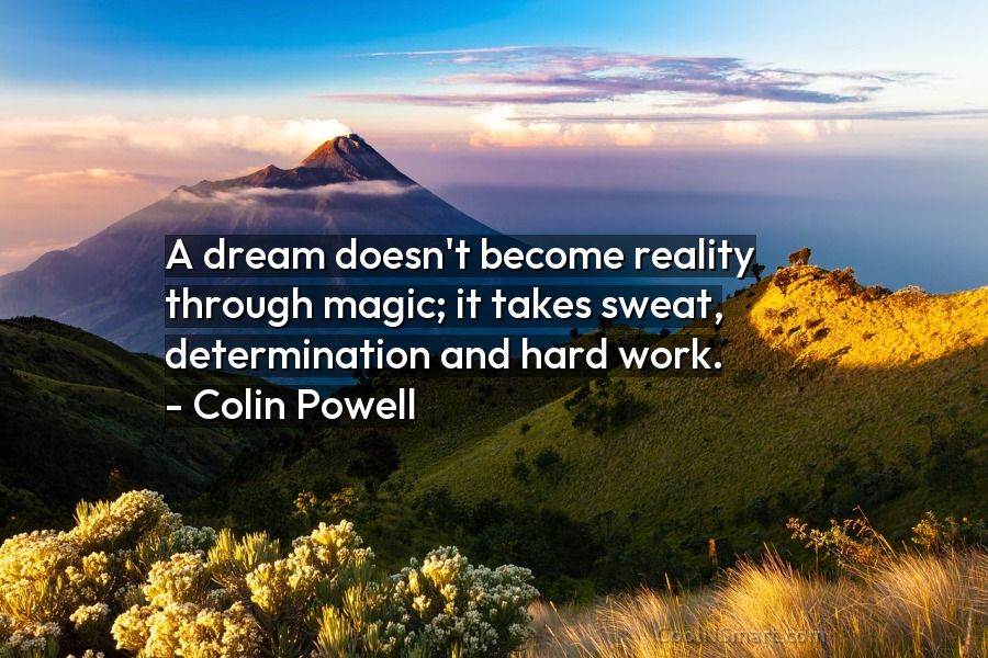 essay on a dream doesn't become reality through magic