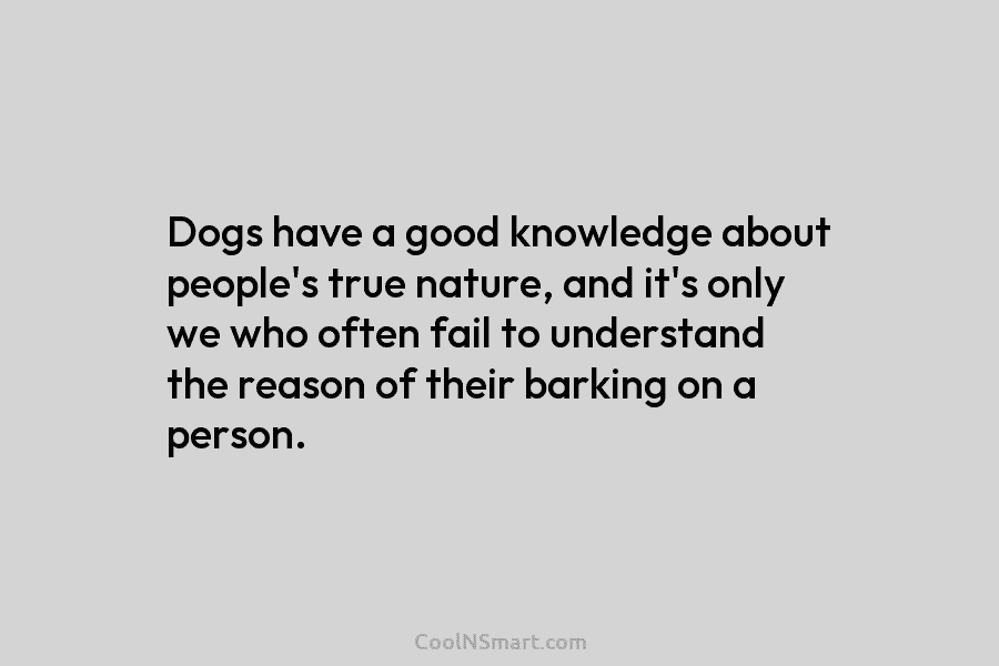 Dogs have a good knowledge about people’s true nature, and it’s only we who often fail to understand the reason...
