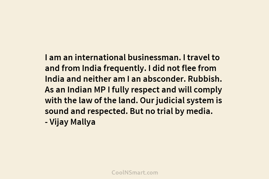 I am an international businessman. I travel to and from India frequently. I did not...