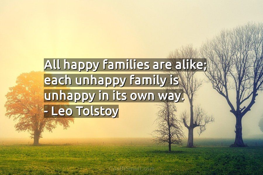 write a short essay all happy families are alike
