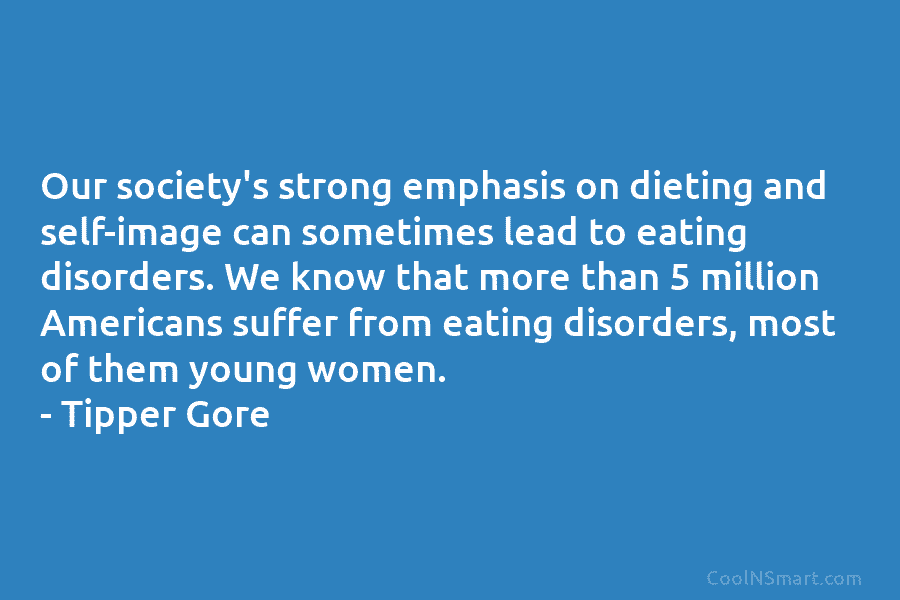 Our society’s strong emphasis on dieting and self-image can sometimes lead to eating disorders. We know that more than 5...