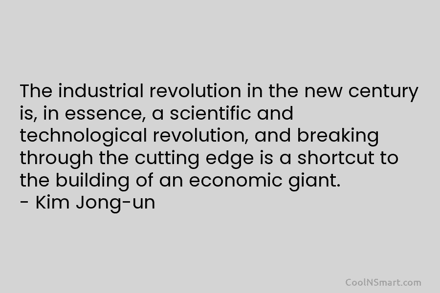 The industrial revolution in the new century is, in essence, a scientific and technological revolution, and breaking through the cutting...