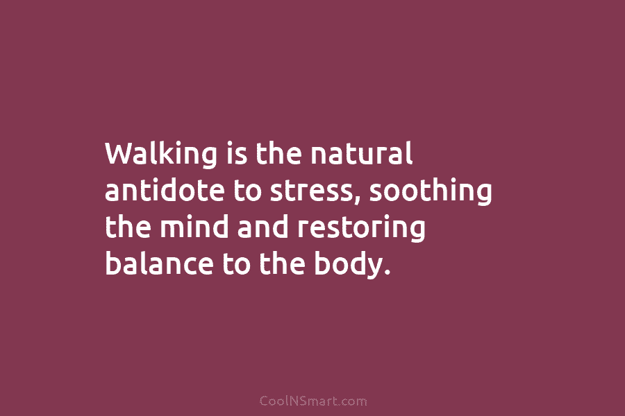 Walking is the natural antidote to stress, soothing the mind and restoring balance to the...
