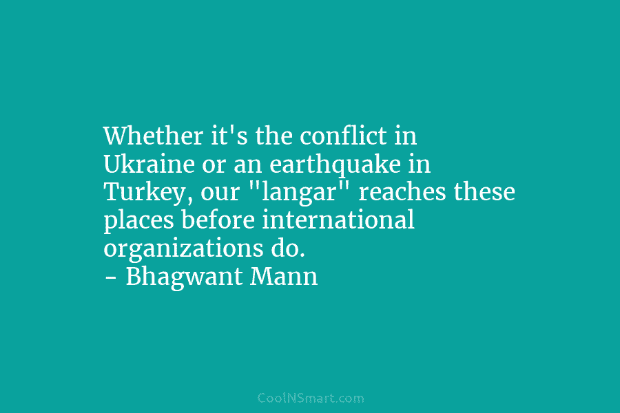 Whether it’s the conflict in Ukraine or an earthquake in Turkey, our “langar” reaches these...
