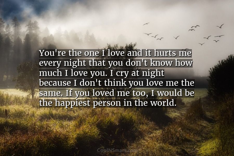 Quote You Re The One I Love And It Hurts Me Every Night That Coolnsmart